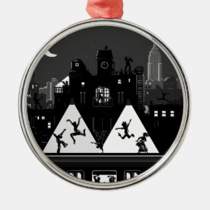 New York Boogie Nights Metal Tree Decoration