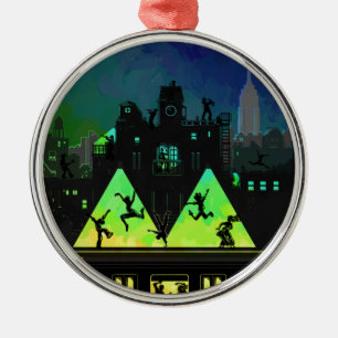 New York Boogie Nights Metal Tree Decoration