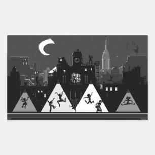 New York Boogie Nights Rectangular Sticker