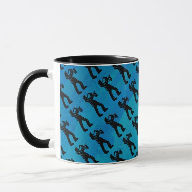 New York Boogie Nights Saxophone Blue Mug (Left)
