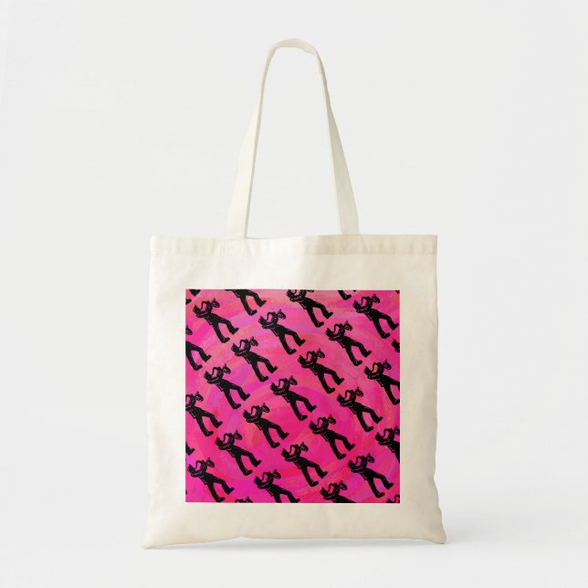 New York Boogie Nights Saxophone Hot Pink Tote Bag (Front)
