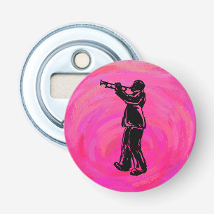 New York Boogie Nights Trumpet Hot pink Bottle Opener