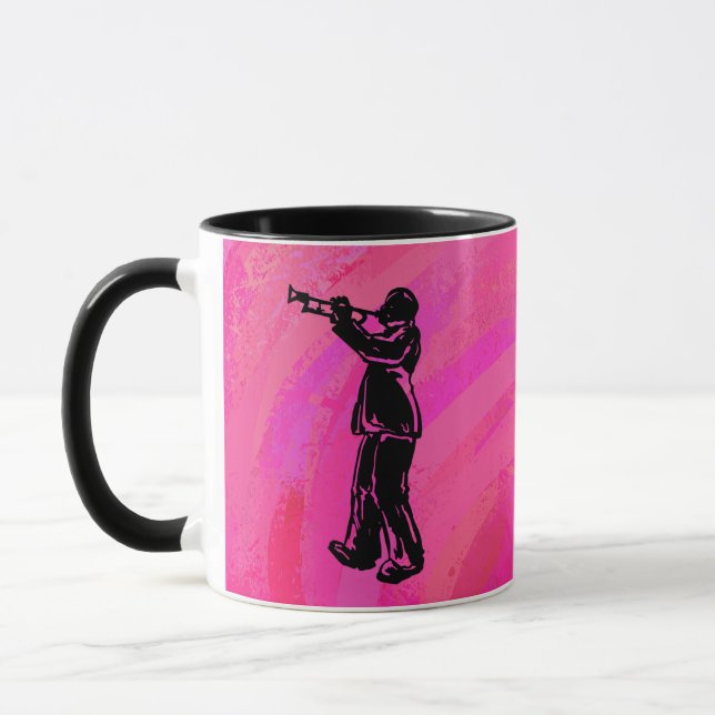 New York Boogie Nights Trumpet Hot pink Mug (Left)