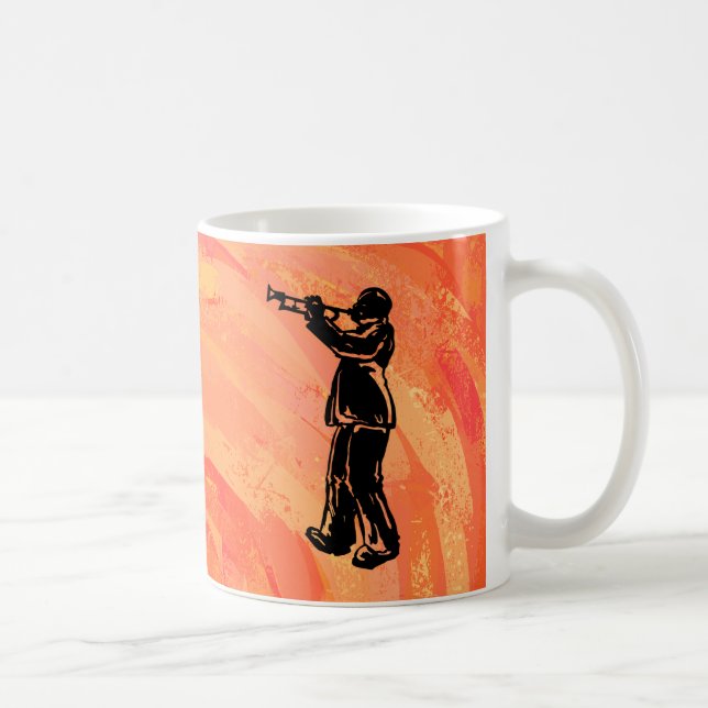New York Boogie Nights Trumpet Orange Coffee Mug (Right)