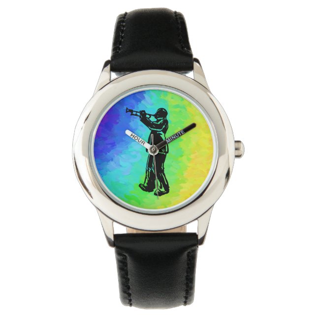 New York Boogie Nights Trumpet Rainbow Watch (Front)