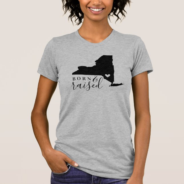 New York Born and Raised State Tee (Front)