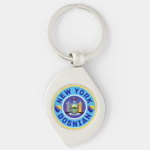 New York Bosnian American Key Rings
