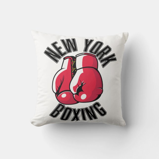 New York Boxing logo Cushion (Front)