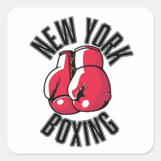 New York Boxing logo Square Sticker
