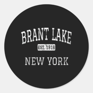 New York Brant Lake New York Ny Classic Round Sticker