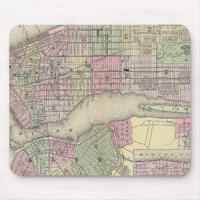 New York, Brooklyn 2 Mouse Mat (Front)