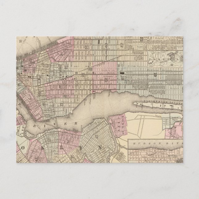 New York, Brooklyn 3 Postcard (Front)