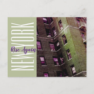 New York-Brooklyn Apartment Block Postcard