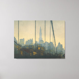 New York - Brooklyn Bridge (1972) - Tavik Canvas Print
