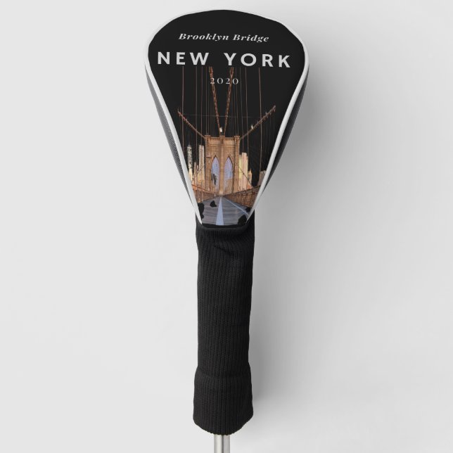 New York Brooklyn Bridge Golf Head Cover (Front)