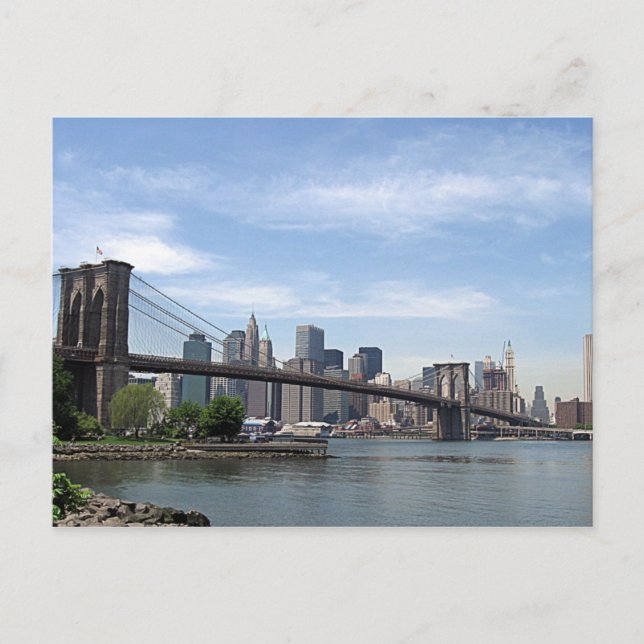 New York - Brooklyn Bridge Postcard (Front)