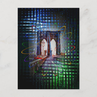 New York - Brooklyn Bridge Postcard
