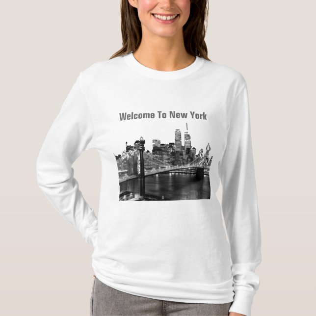New York  Brooklyn Bridge T-Shirt (Front)