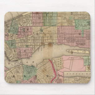 New York, Brooklyn Map by Mitchell Mouse Mat