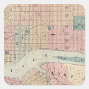 New York, Brooklyn Square Sticker