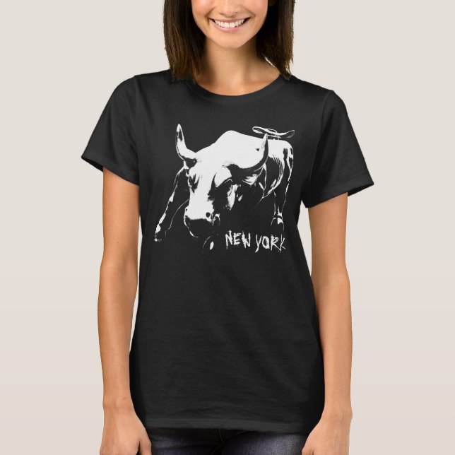 New York Bull T-shirt Women's NY Shirt Souvenir (Front)