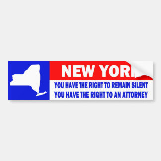 NEW YORK BUMPER STICKER