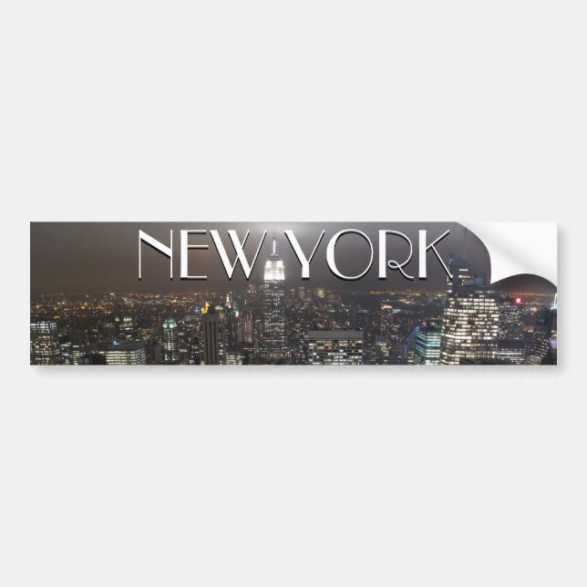 New York Bumper Sticker New York City Stickers (Front)