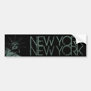 New York Bumper Sticker Statue of Liberty Stickers