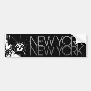New York Bumper Sticker Statue of Liberty Stickers