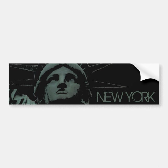 New York Bumper Sticker Statue of Liberty Stickers (Front)
