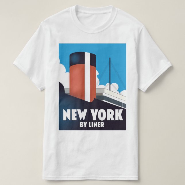 New York by liner T-Shirt (Design Front)