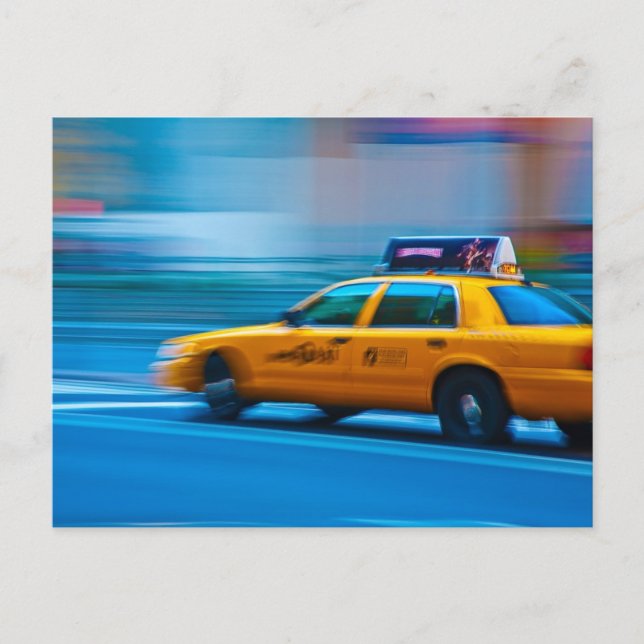 New York Cab Postcard (Front)