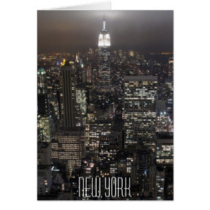 New York Card New York City Skyline Souvenir Card