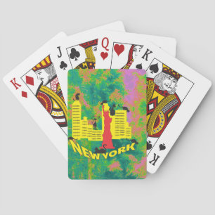 NEW YORK cat Playing Cards