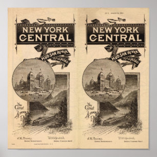 New York Central and Hudson River Railroad Poster