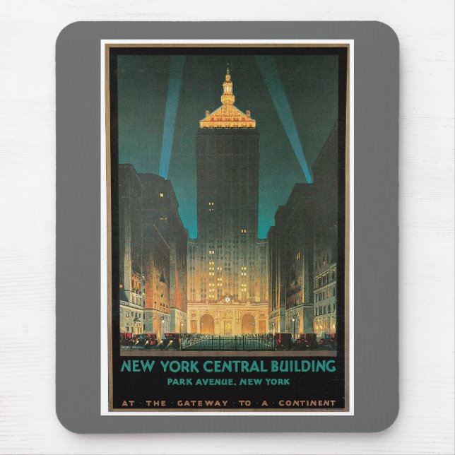 New York Central Building 1930 Mouse Mat (Front)