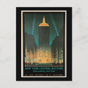New York Central Building, February 1930 Postcard