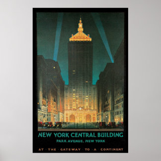 New York Central Building Poster