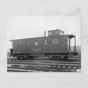 New York Central caboose postcard