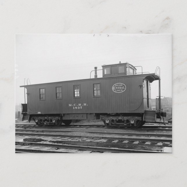 New York Central  caboose postcard (Front)