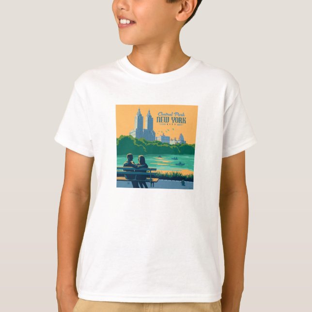 New York Central Park Bench T-Shirt (Front)