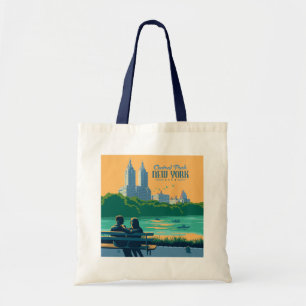 New York Central Park Bench Tote Bag