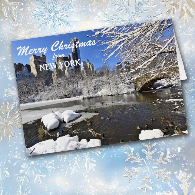 New York Central Park Skyline Christmas Card (Creator Uploaded)