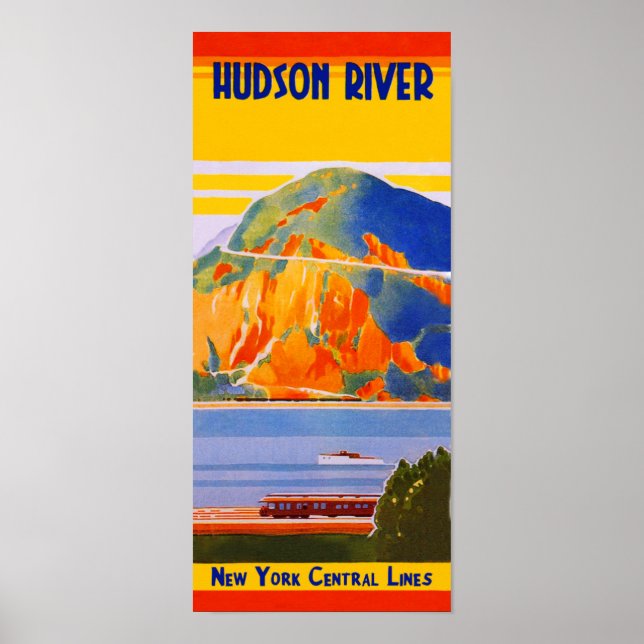 New York Central Railroad, Hudson River Poster (Front)