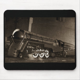 New York Central Vintage Art Deco Train Mouse Mat