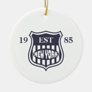 New York Ceramic Tree Decoration