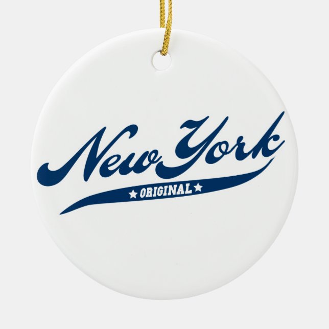 New York Ceramic Tree Decoration (Front)