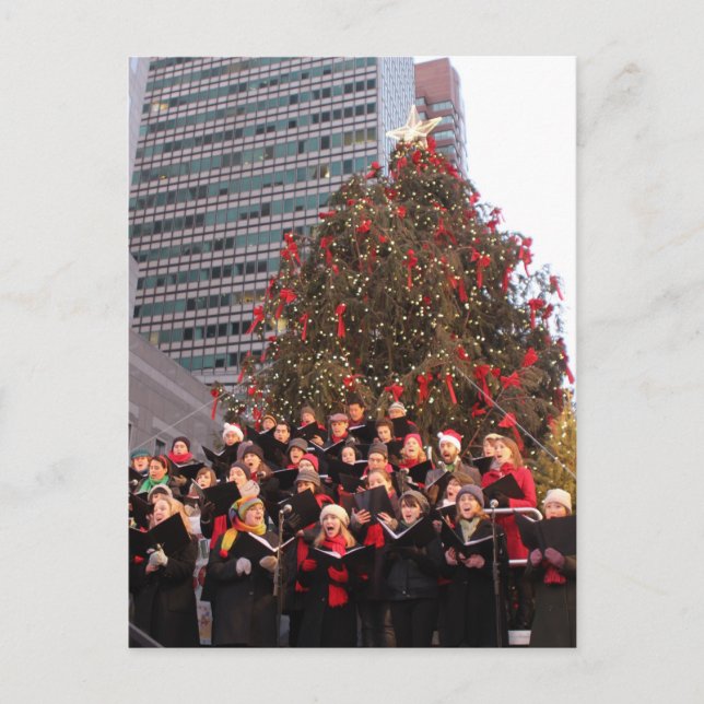 NEW YORK CHRISTMAS HOLIDAY POSTCARD (Front)