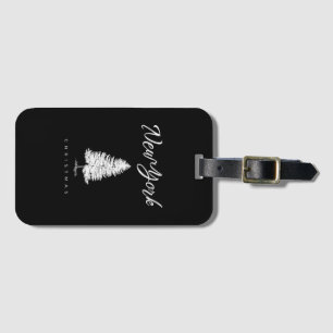 New York Christmas Luggage Tag
