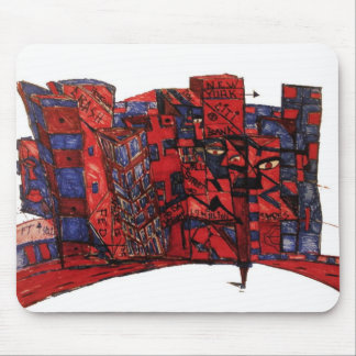 new york citi bank ink mouse mat